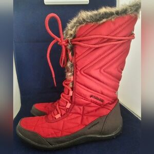 Columbia minx mid III size 8 black faux fur insulated winter boots NEW